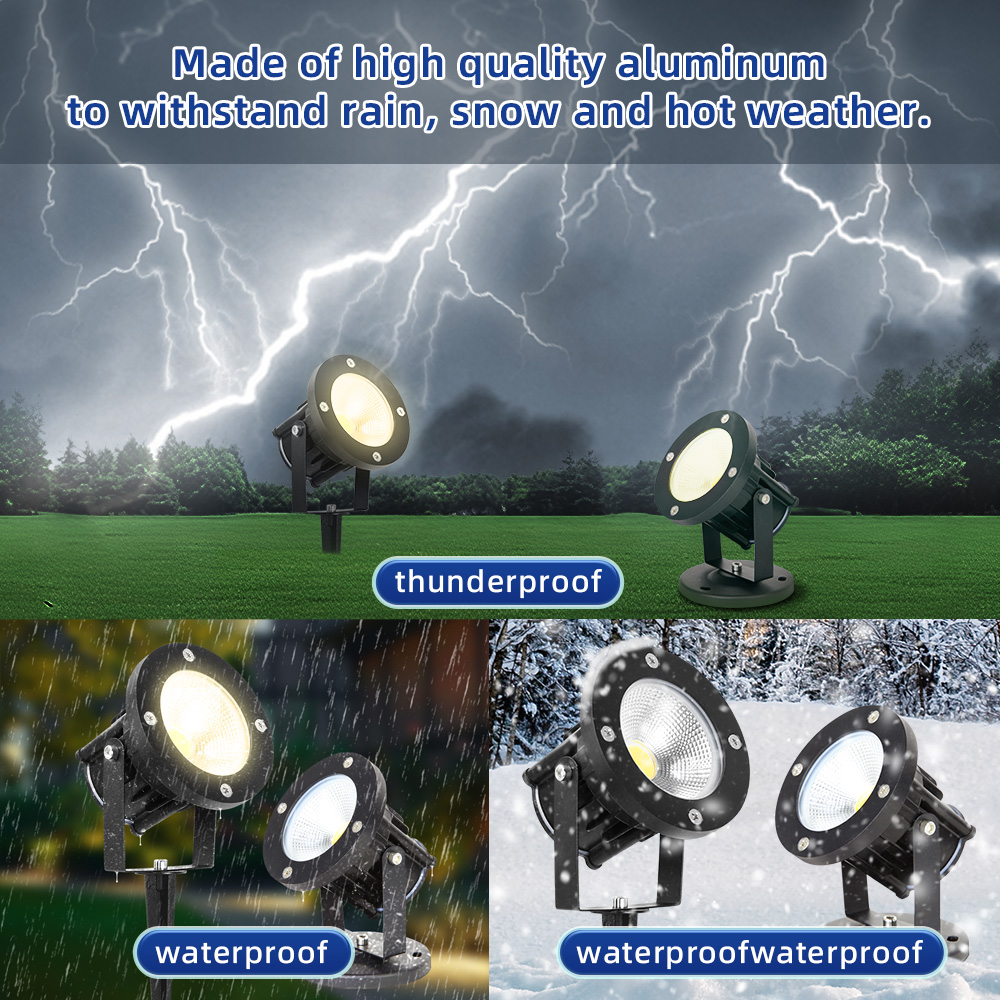 Outdoor Spotlight - Faretto LED GU10 per Giardino, Lampada
