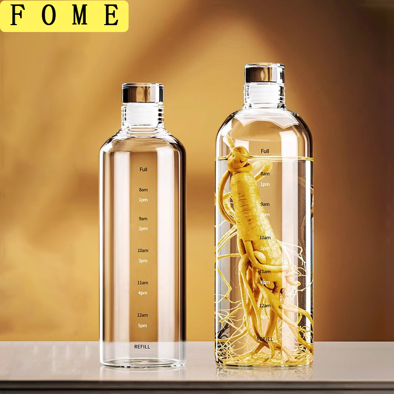 Outdoor Sport Glass Water Bottle - FOME Bottiglia d'acqua sportiva in vetro