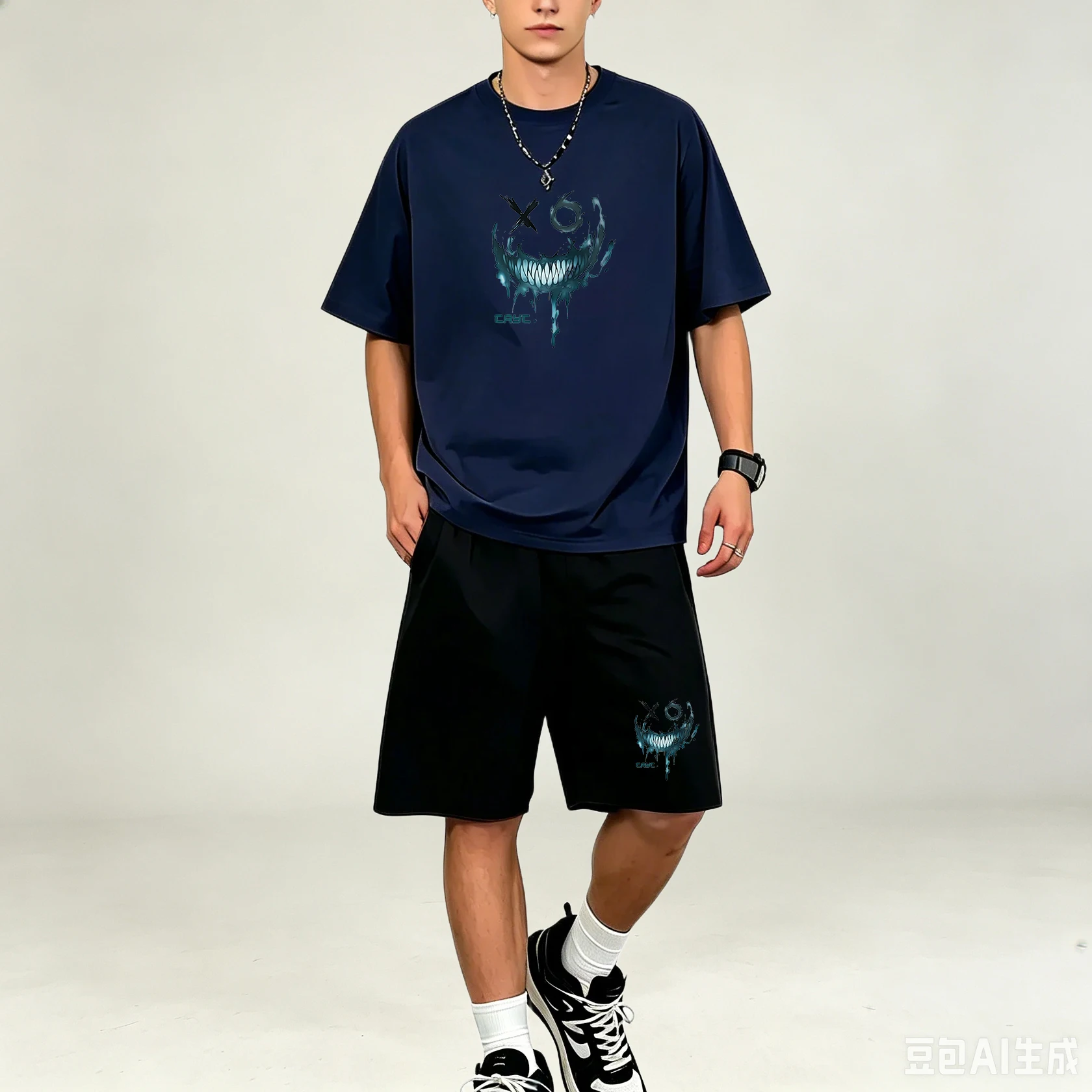 Outdoor Sports Activities - Set di T-Shirt e Pantaloncini da