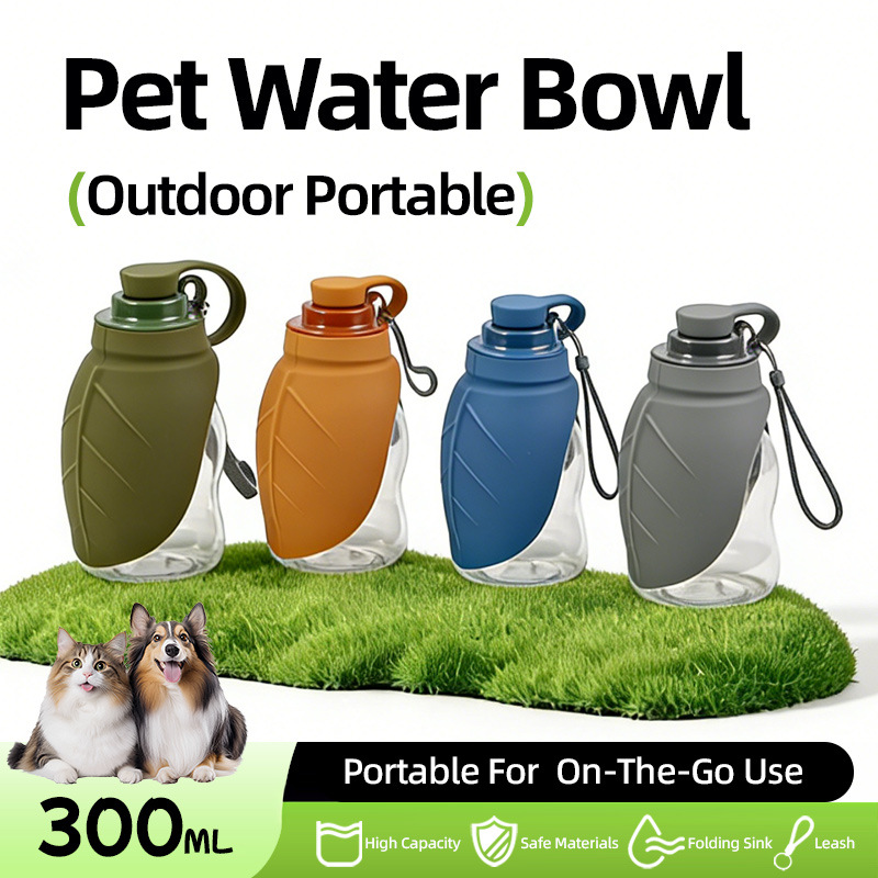 Outdoor Sport Glass Water Bottle - Borraccia portatile sportiva per cani, ciotola