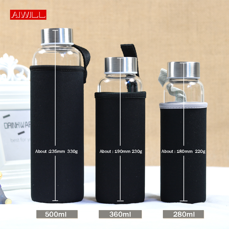 AIWILL Bottiglia d'acqua sport - Outdoor Sport Glass Water Bottle recensione e prezzo