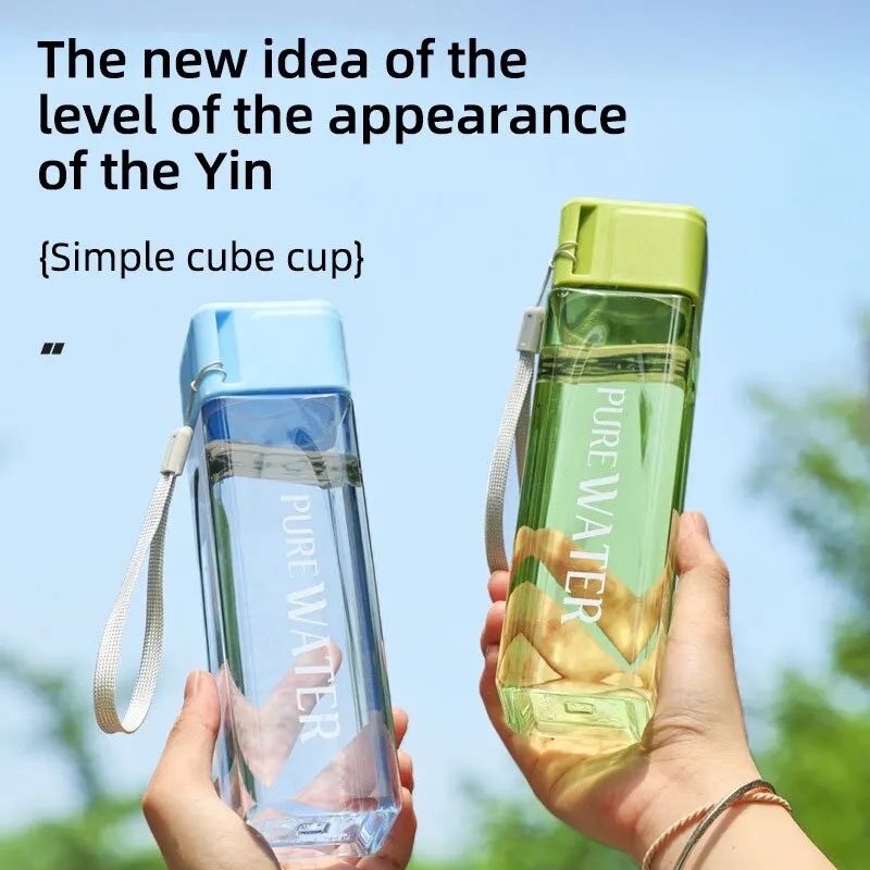 450 ml, 1 bicchiere quadrato t - Outdoor Sport Glass Water Bottle recensione e prezzo