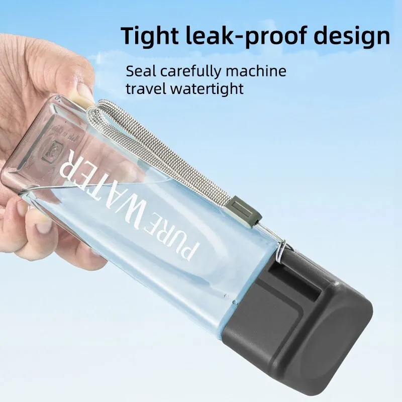 450 ml, 1 bicchiere quadrato t - Outdoor Sport Glass Water Bottle recensione e prezzo